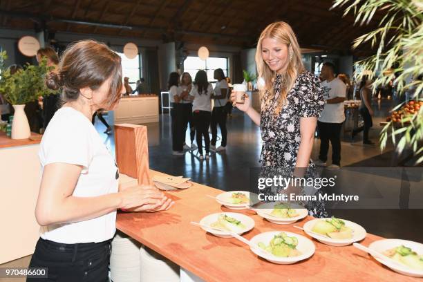 Gwyneth Paltrow attends the In goop Health Summit at 3Labs on June 9, 2018 in Culver City, California.