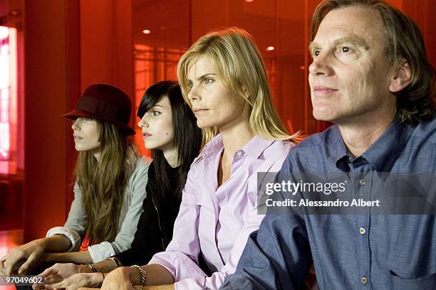 American Actress Mariel Hemingway with her family poses for a portrait shoot in Milan on 24 October 2006.