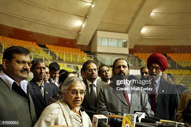 Sheila Dikshit inaugarates the sports facility block and upgraded talkatora Indoor Stadium in New Delhi on Wednesday, February 24, 2010. Suesh...