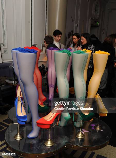 Atmosphere the Charlotte Olympia tea part at The Langham Hotel on February 23, 2010 in London, England.