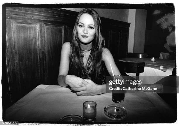 French singer and actress Vanessa Paradis poses for a portrait in February 1993 in New York City, New York.