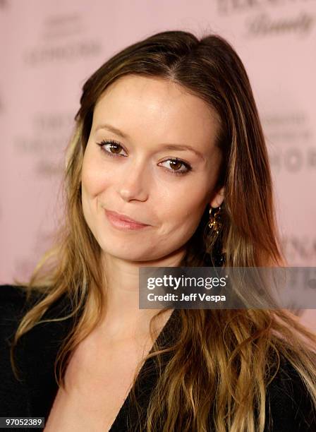 Actress Summer Glau attends the launch of Tarina Tarantino's new cosmetics line "Tarina Tarantino Beauty" on February 24, 2010 in Hollywood,...