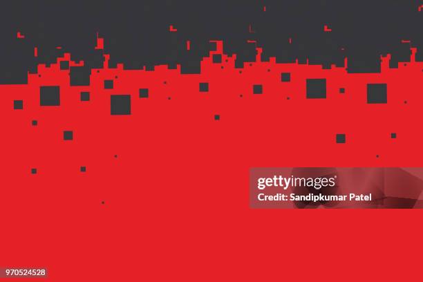 abstract red mosaic frame background - electrician background stock illustrations