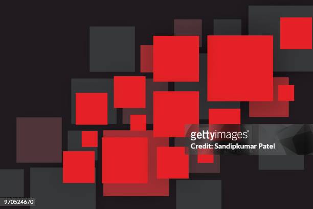 abstract squares background - square composition stock illustrations