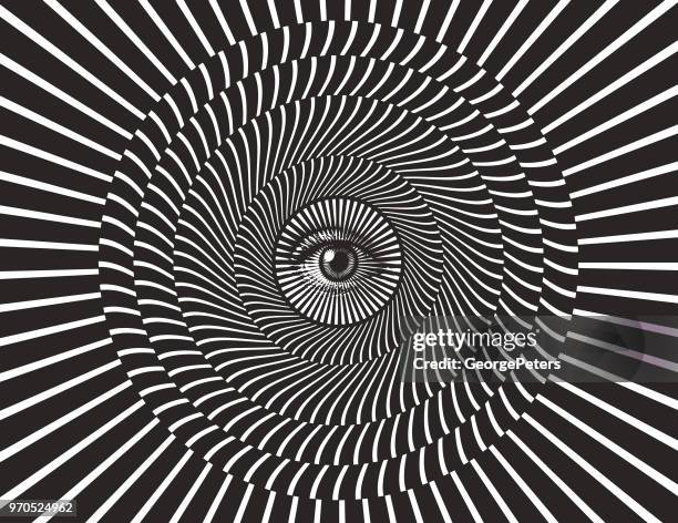 all seeing eye - visual search stock illustrations