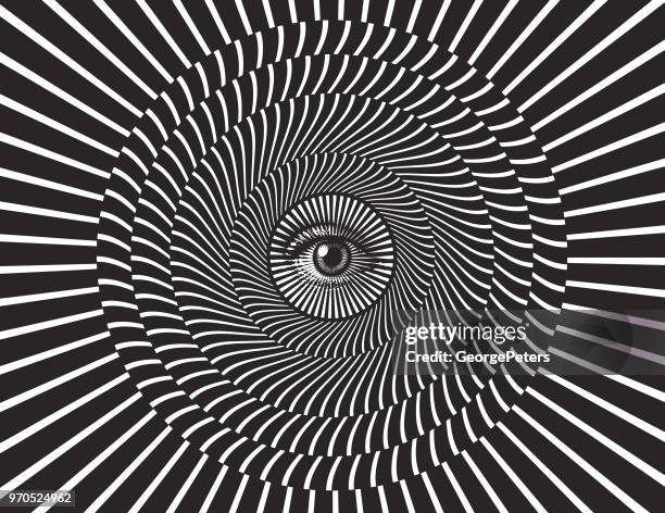 all seeing eye - eyeball stock illustrations