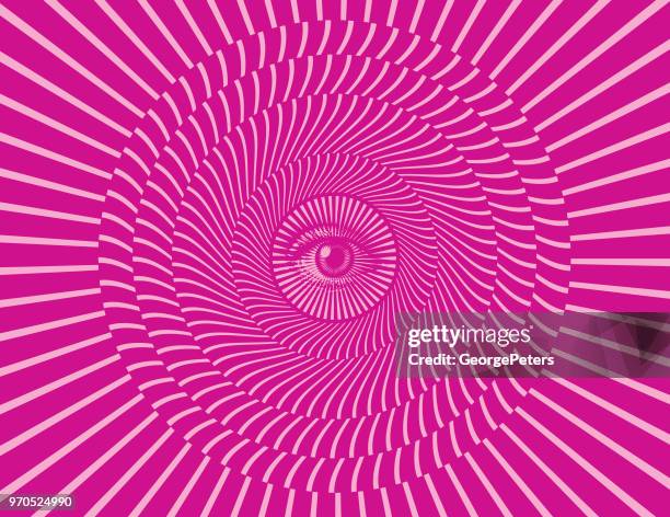 all seeing eye - concentric lines stock illustrations