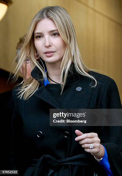 Ivanka Trump, daughter of billionaire real estate developer Donald J. Trump and vice president of development and acquisitions for Trump Organization...