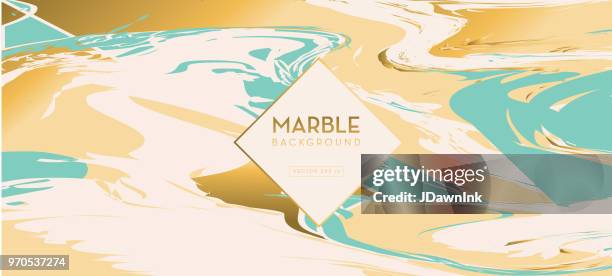elegant marble background design with label - gold marble stock illustrations