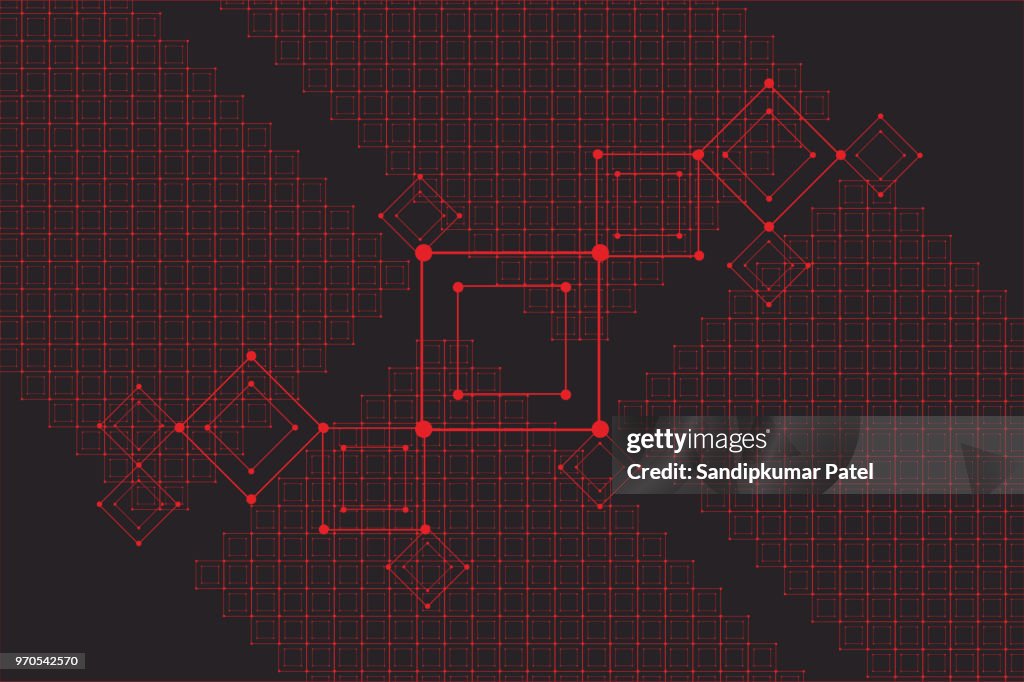 Grid for futuristic hud interface. Line technology vector pattern
