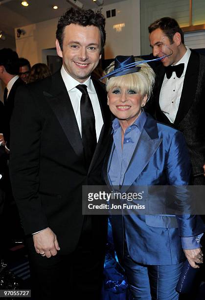 Actors Michael Sheen and Barbara Windsor attend the Royal World Premiere of Tim Burton's 'Alice In Wonderland' at the Odeon Leicester Square on...