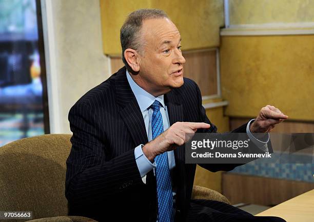Fox News' Bill O'Reilly stops by GOOD MORNING AMERICA, 2/25/10 airing on the Walt Disney Television via Getty Images Television Network. GM10 BILL...