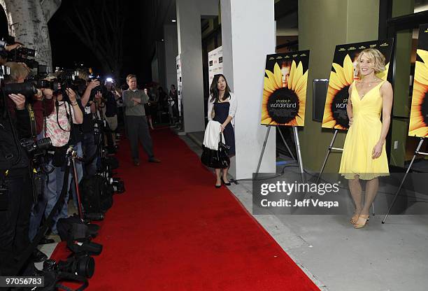 Actress Felicity Huffman arrives to the Film Independant screening of "Phoebe In Wonderland" held at the WGA Theatre on March 1, 2009 in Beverly...