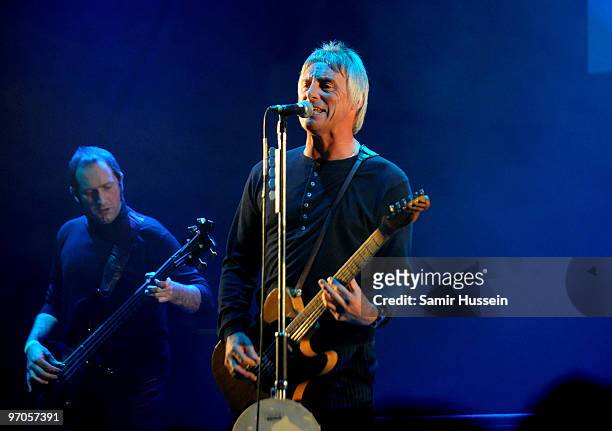 Paul Weller performs at the Haiti Earthquake Funfaiser concert at the Roundhouse on February 25, 2010 in London, England.