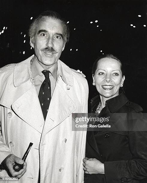 Christopher Lee and wife Birgit Lee