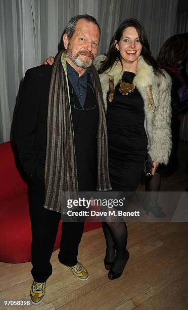 Terry Gilliam attends the afterparty following the Royal World Premiere of 'Alice In Wonderland', at The Sanderson Hotel on February 25, 2010 in...