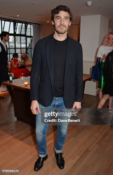 Robert Konjic attends the London Fashion Week Men's cocktail party with DANIEL w. FLETCHER and Christian Louboutin at Mortimer House on June 9, 2018...