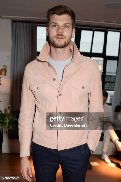 Jim Chapman attends the London Fashion Week Men's cocktail party with DANIEL w. FLETCHER and Christian Louboutin at Mortimer House on June 9, 2018 in...