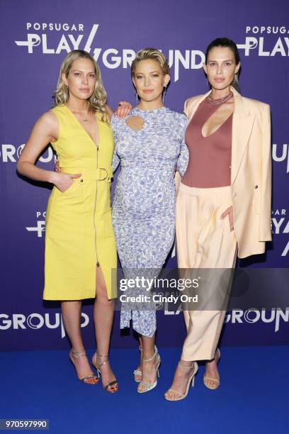 Erin Foster, Kate Hudson and Sara Foster attend day 1 of POPSUGAR Play/Ground on June 9, 2018 in New York City.