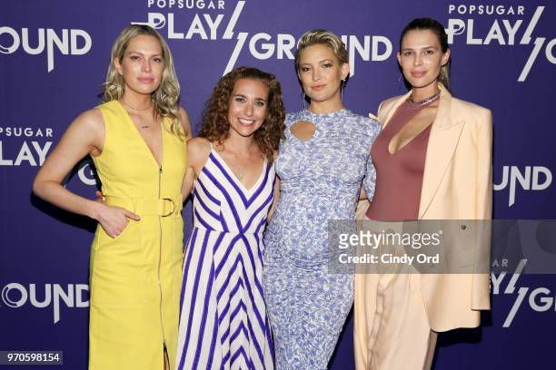 Erin Foster, Lisa Sugar, Kate Hudson and Sara Foster attend day 1 of POPSUGAR Play/Ground on June 9, 2018 in New York City.