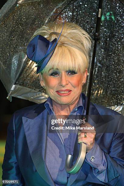 Barbara Windsor attends the Royal World Premiere of Tim Burton's 'Alice In Wonderland' at Odeon Leicester Square on February 25, 2010 in London,...