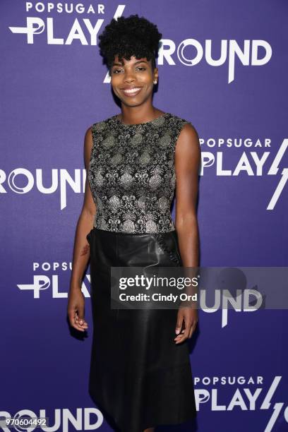 Sasheer Zamata attends day 1 of POPSUGAR Play/Ground on June 9, 2018 in New York City.