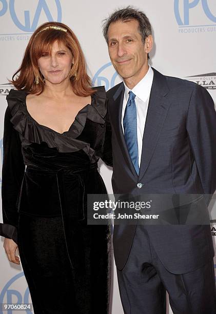 Honorees Amy Pascal and Michael Lynton arrive at the 2010 Producers Guild Awards held at Hollywood Palladium on January 24, 2010 in Hollywood,...