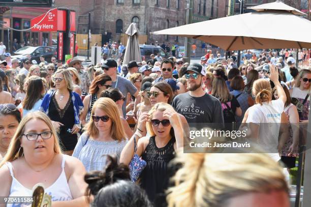 View of atmosphere in the HGTV Lodge at CMA Music Fest on June 9, 2018 in Nashville, Tennessee.