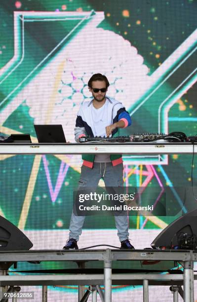 Recording Artist ZEDD performs at Nickelodeon SlimeFest at Huntington Bank Pavilion at Northerly Island on June 9, 2018 in Chicago, Illinois.