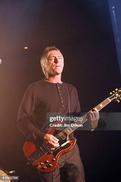 Paul Weller performs live during the Haiti Earthquake Fundraiser at The Roundhouse on February 25, 2010 in London, England.