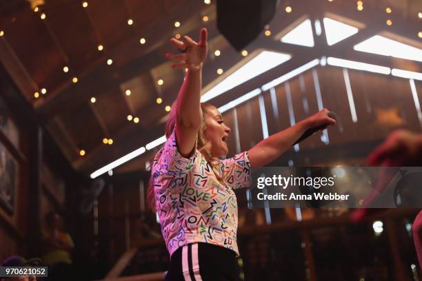 Recording artist Lauren Alaina performs onstage in the HGTV Lodge at CMA Music Fest on June 9, 2018 in Nashville, Tennessee.