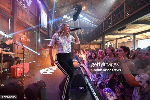 Recording artist Lauren Alaina performs onstage in the HGTV Lodge at CMA Music Fest on June 9, 2018 in Nashville, Tennessee.