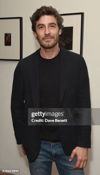 Robert Konjic attends GarconJon 10 Years Of Street Style presented by Vogue Hommes at 13 Floral Street on June 9, 2018 in London, England.