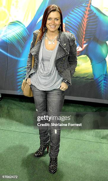 Tricia Penrose attends a green carpet photocall for Cirque du Soleil's 'Varekai' at The White Grand Chapiteau at The Trafford Centre on February 25,...