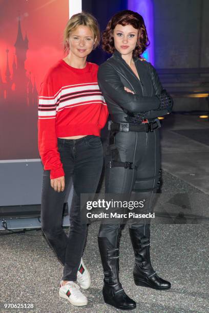 Actress Virginie Efira attends the 'Marvel Summer of Super Heroes' opening ceremony at Disneyland Paris on June 9, 2018 in Paris, France.