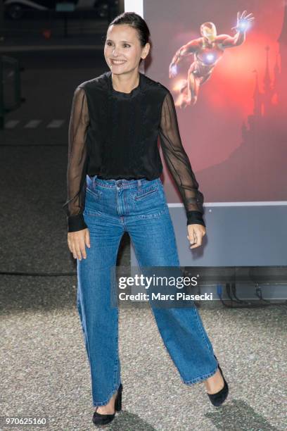 Actress Virginie Ledoyen attends the 'Marvel Summer of Super Heroes' opening ceremony at Disneyland Paris on June 9, 2018 in Paris, France.