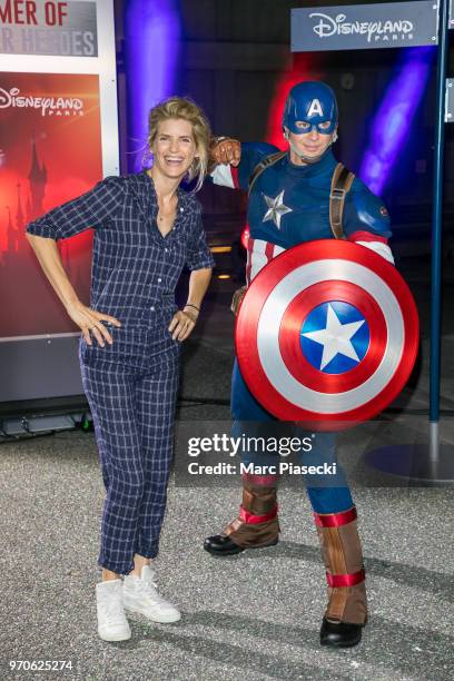 Actress Alice Taglioni attends the 'Marvel Summer of Super Heroes' opening ceremony at Disneyland Paris on June 9, 2018 in Paris, France.