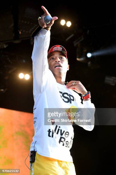 Pharrell Williams of N.E.R.D performs on day one of Parklife Festival at Heaton Park on June 9, 2018 in Manchester, England.