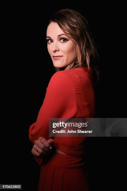 Musical artist Jillian Jacqueline poses in the portrait studio at the 2018 CMA Music Festival at Nissan Stadium on June 9, 2018 in Nashville,...