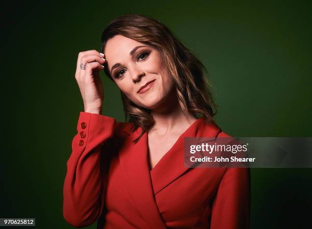 Musical artist Jillian Jacqueline poses in the portrait studio at the 2018 CMA Music Festival at Nissan Stadium on June 9, 2018 in Nashville,...