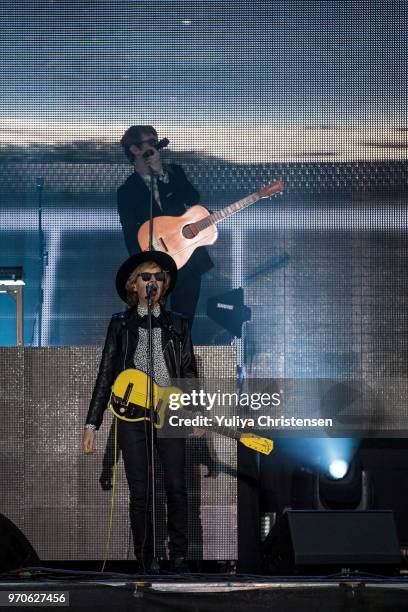 Beck performs onstage at the Northside Festival on June 9, 2018 in Aarhus, Denmark.