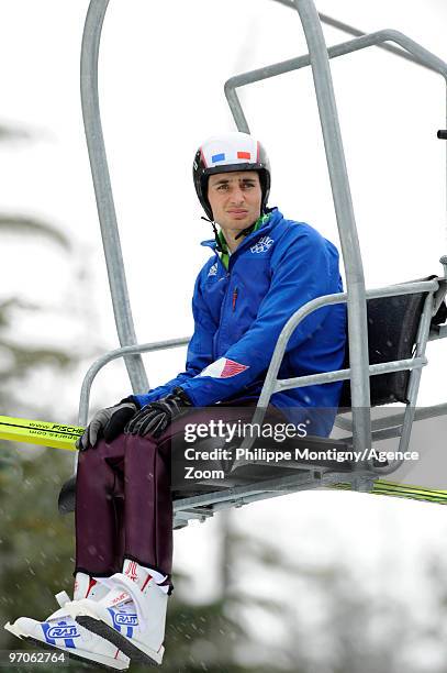 Jason Lamy Chappuis of France during the Nordic Combined Individual LH/10km on Day 14 of the 2010 Vancouver Winter Olympic Games on February 25, 2010...