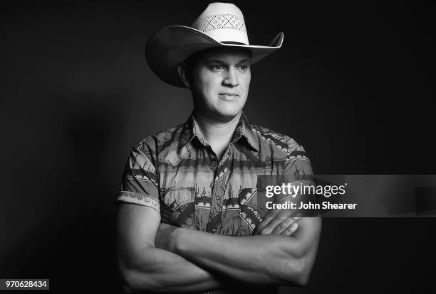 Musical artist Jon Pardi poses in the portrait studio at the 2018 CMA Music Festival at Nissan Stadium on June 9, 2018 in Nashville, Tennessee.