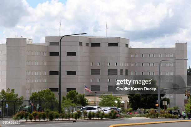 The Federal Detention Center is holding migrant women on June 9, 2018 in SeaTac, Washington. Congresswoman Pramila Jayapal visited the Federal...