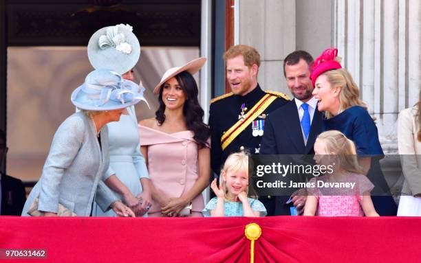 Camilla, Duchess Of Cornwall, Catherine, Duchess of Cambridge, Meghan, Duchess of Sussex, Prince Harry, Duke of Sussex, Peter Phillips, Autumn...