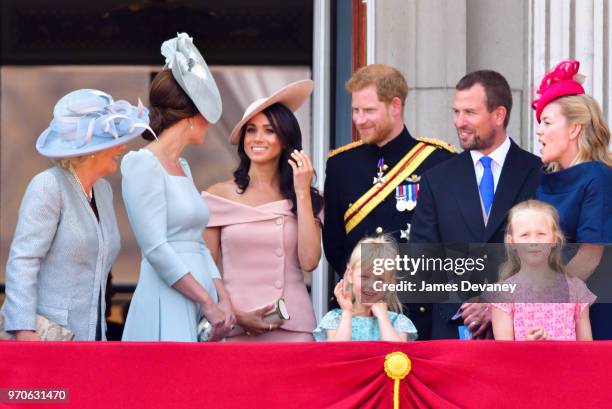 Camilla, Duchess Of Cornwall, Catherine, Duchess of Cambridge, Meghan, Duchess of Sussex, Prince Harry, Duke of Sussex, Peter Phillips, Autumn...