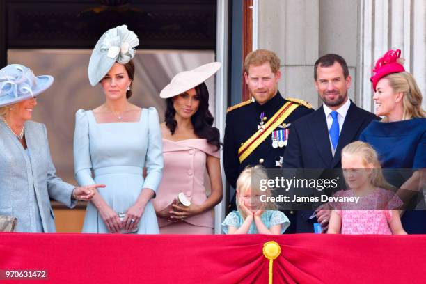 Camilla, Duchess Of Cornwall, Catherine, Duchess of Cambridge, Meghan, Duchess of Sussex, Prince Harry, Duke of Sussex, Peter Phillips, Autumn...