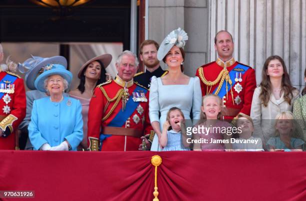 Queen Elizabeth II, Meghan, Duchess of Sussex, Prince Charles, Prince of Wales, Prince Harry, Duke of Sussex, Catherine, Duchess of Cambridge, Prince...
