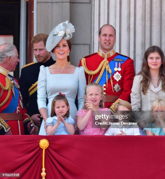 Prince Charles, Prince of Wales, Prince Harry, Duke of Sussex, Catherine, Duchess of Cambridge, Prince William, Duke of Cambridge, Princess Charlotte...