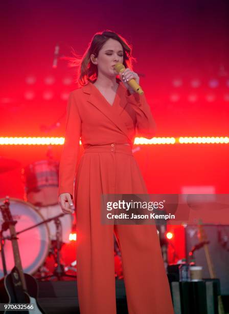 Jillian Jacqueline performs onstage during the 2018 CMA Music festival at Nissan Stadium on June 9, 2018 in Nashville, Tennessee.